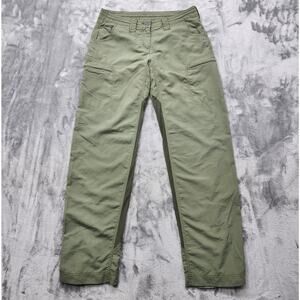 Exofficio Pants Womens 2 Green Nylon Mesh BugsAway Damselfly UPF‎ 45 Hiking